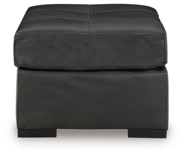 Signature Design By Ashley Brindley Pier Leather Oversized Accent Ottoman