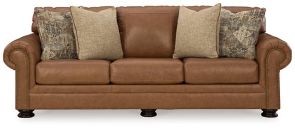 Signature Design By Ashley Carianna Queen Leather Sofa Sleeper