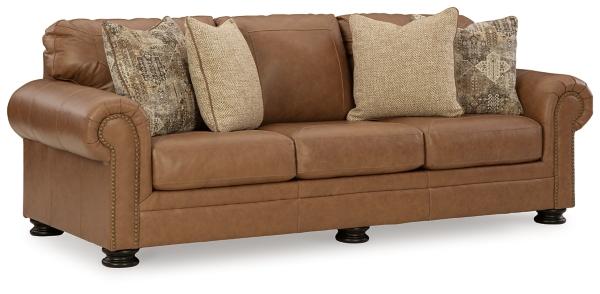 Signature Design By Ashley Carianna Queen Leather Sofa Sleeper