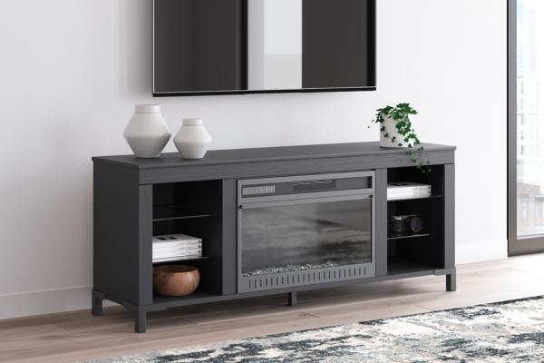 signature design by ashley Cayberry 60" TV Stand with Electric Fireplace