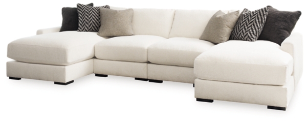 Signature Design By Ashley Elissa Court 4-Piece Next-Gen Nuvella™ Performance Fabric Modular Sectional With Chaise