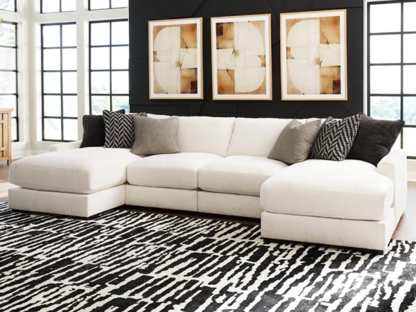 signature design by ashley Elissa Court 4-Piece Next-Gen Nuvella™ Performance Fabric Modular Sectional with Chaise