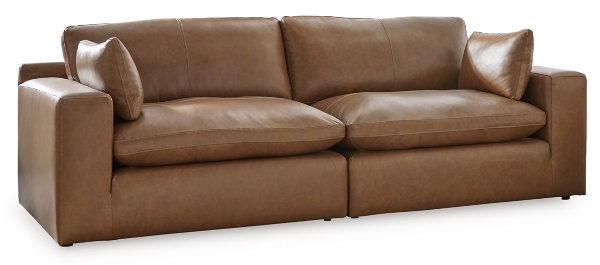 Signature Design By Ashley Emilia 2-Piece Leather Modular Loveseat