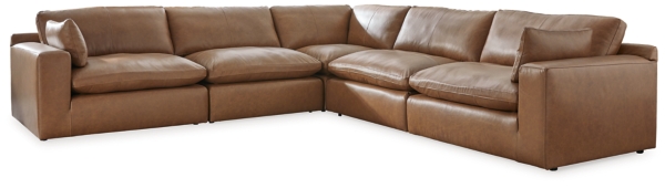 Signature Design By Ashley Emilia 5-Piece Leather Modular Sectional