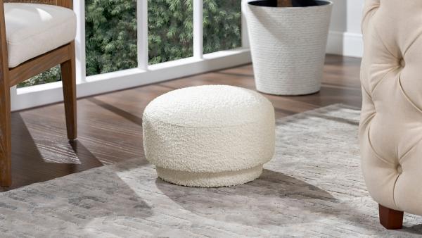 signature design by ashley Fuji Mushroom Boucle Ottoman