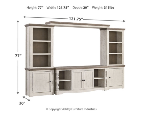 Signature Design By Ashley Havalance 4-Piece Entertainment Center With 67'' TV Stand