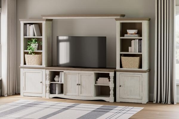 signature design by ashley Havalance 4-Piece Entertainment Center with 67'' TV Stand