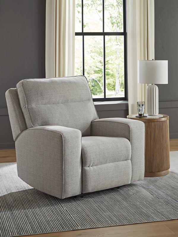 signature design by ashley Jasperson Next-Gen Nuvella™ Performance Fabric Dual Power Recliner