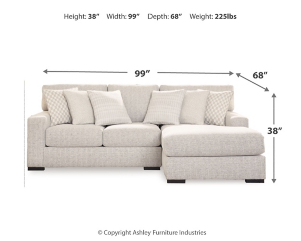 Signature Design By Ashley Larce 2-Piece Next-Gen Nuvella™ Performance Fabric Sofa Chaise