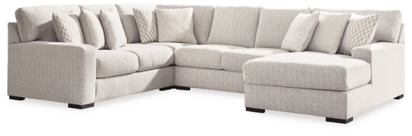 Signature Design By Ashley Larce 4-Piece Next-Gen Nuvella™ Performance Fabric Sectional With Chaise
