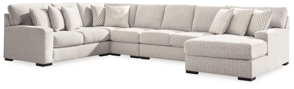 Signature Design By Ashley Larce 5-Piece Next-Gen Nuvella™ Performance Fabric Sectional With Chaise