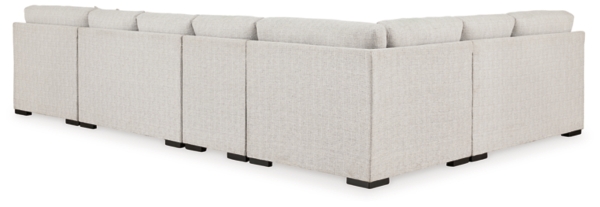 Signature Design By Ashley Larce 5-Piece Next-Gen Nuvella™ Performance Fabric Sectional With Chaise