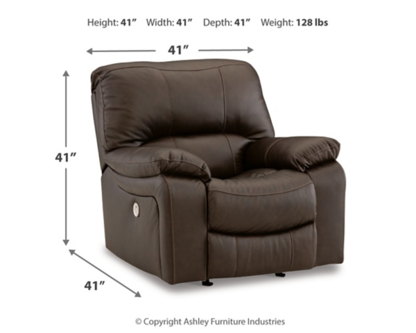 Signature Design By Ashley Leesworth Power Leather Recliner