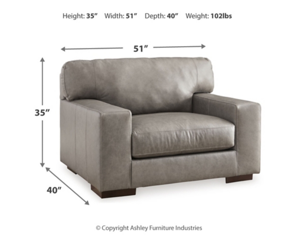 Signature Design By Ashley Lombardia Oversized Leather Chair