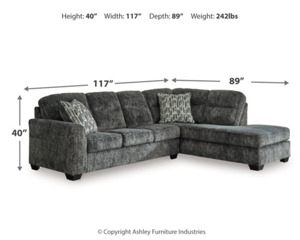 Signature Design By Ashley Lonoke 2-Piece Sectional With Chaise