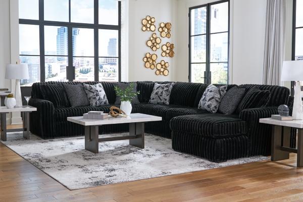 Signature Design By Ashley Midnight-Madness 4-Piece Sectional With Chaise