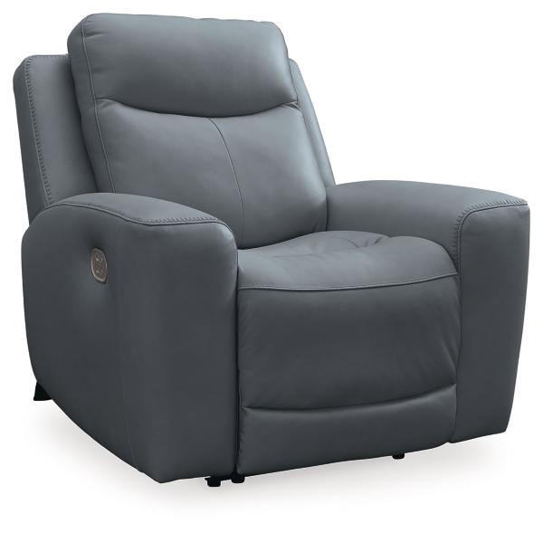 Signature Design By Ashley Mindanao Dual Power Leather Recliner