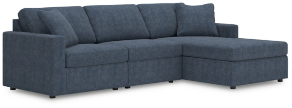 signature design by ashley Modmax 3-Piece Next-Gen Nuvella™ Performance Fabric Modular Sofa Chaise