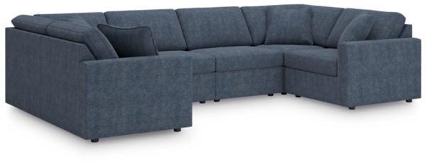 Signature Design By Ashley Modmax 6-Piece Next-Gen Nuvella™ Performance Fabric Modular Sectional