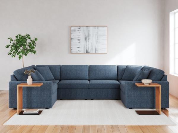 signature design by ashley Modmax 6-Piece Next-Gen Nuvella™ Performance Fabric Modular Sectional