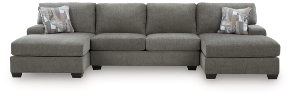 Signature Design By Ashley Newellen 3-Piece Sleeper Sectional With Double Chaise