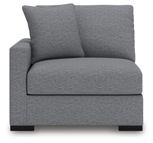 Signature Design By Ashley Omaha By Ashley 3-Piece Modular Next-Gen Nuvella™ Performance Fabric Loveseat With Storage Console