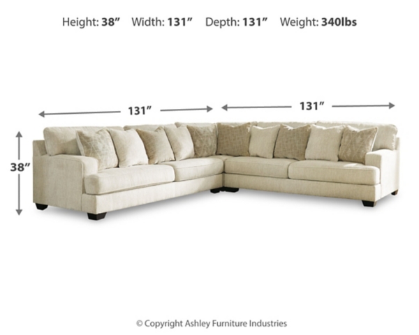 Signature Design By Ashley Rawcliffe 3-Piece Sectional