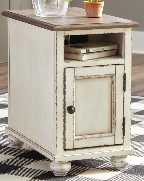 signature design by ashley Realyn Chairside End Table with USB Charging