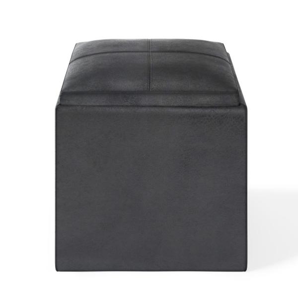Signature Design By Ashley Rockwood 17" Cube Storage Ottoman With Tray