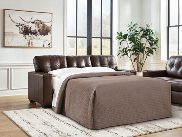 signature design by ashley Santorine Leather Queen Sofa Sleeper