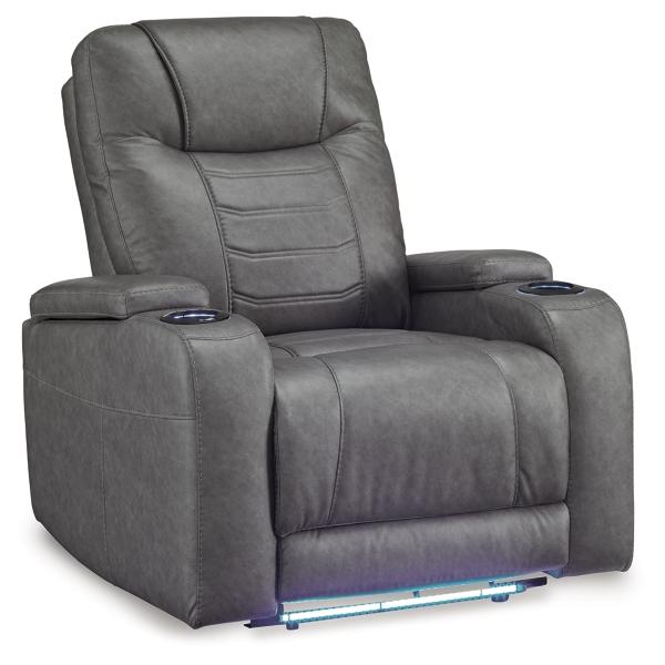Signature Design By Ashley Schooner Rocks Dual Power Recliner