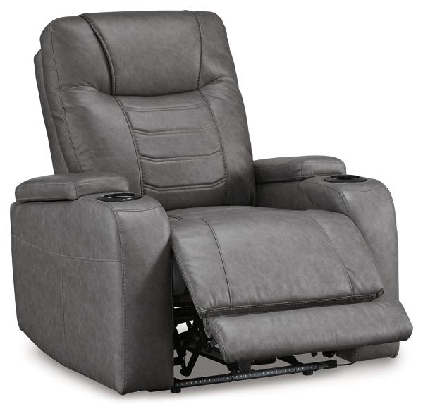 Signature Design By Ashley Schooner Rocks Dual Power Recliner