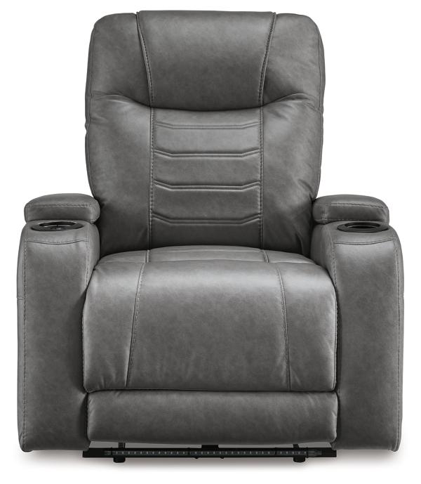 Signature Design By Ashley Schooner Rocks Dual Power Recliner
