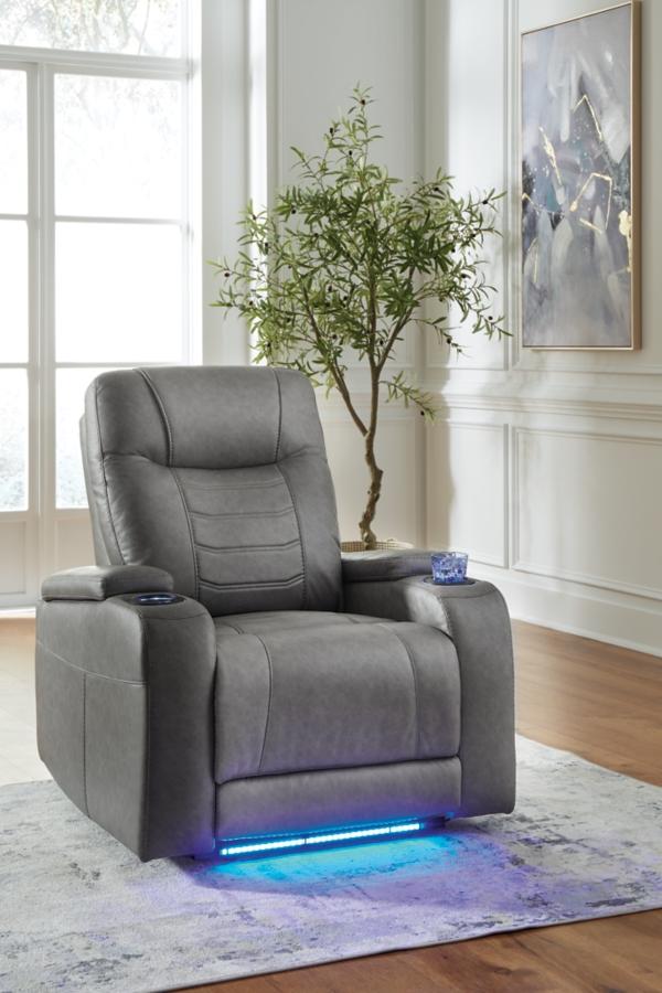 signature design by ashley Schooner Rocks Dual Power Recliner
