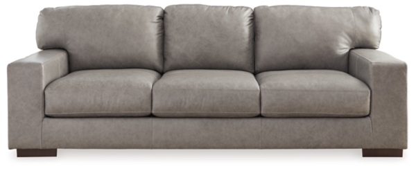 signature Design By Ashley Lombardia Leather Sofa