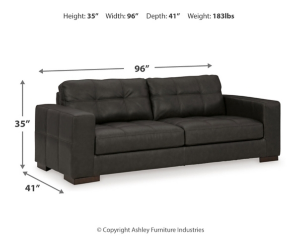 Signature Design By Ashley Luigi Leather Sofa
