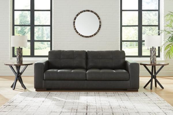 signature design by ashley Luigi Leather Sofa