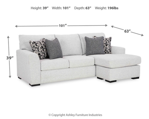 Signature Design By Ashley Tasselton Next-Gen Nuvella™ Performance Fabric Sofa Chaise