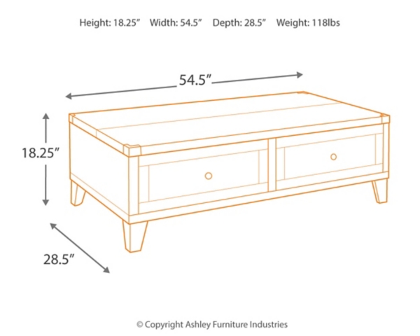 Signature Design By Ashley Todoe Lift Top Coffee Table
