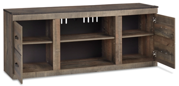 Signature Design By Ashley Trinell 2 Door 60" TV Stand With Open Center Shelving