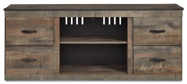 signature design by ashley Trinell 2 Door 60" TV Stand with Open Center Shelving