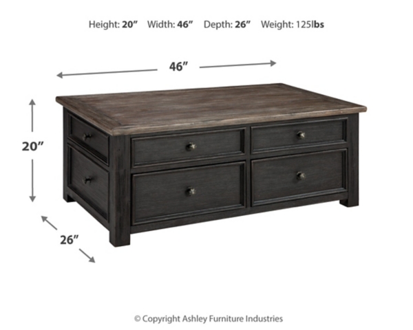 Signature Design By Ashley Tyler Creek Coffee Table With Lift Top