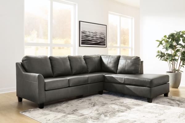 signature design by ashley Valderno 2-Piece Leather Sectional with Chaise
