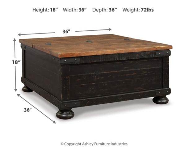 Signature Design By Ashley Valebeck Coffee Table With Lift Top
