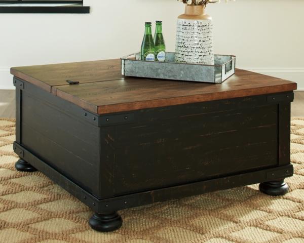 signature design by ashley Valebeck Coffee Table with Lift Top