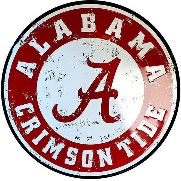 signs 4 fun Alabama Crimson Tide 24 inch Large Round Sign