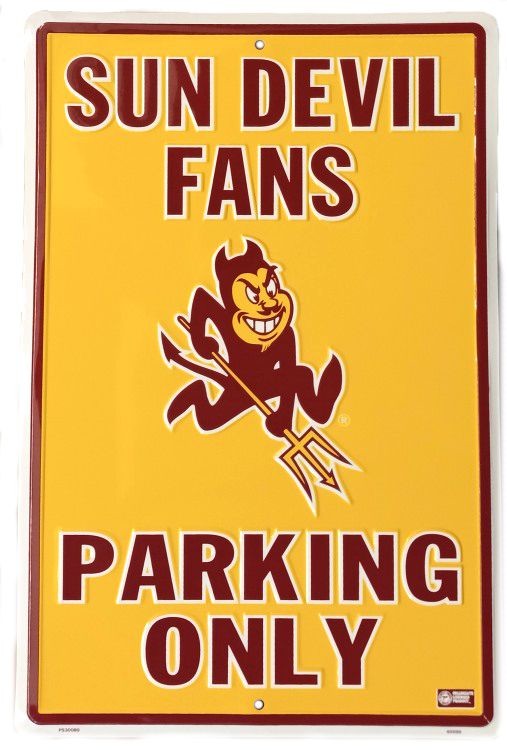 signs 4 fun Arizona State Sun Devils Large Parking Sign