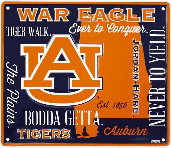signs 4 fun Auburn Univ War Eagles Fan Cloud College Sign