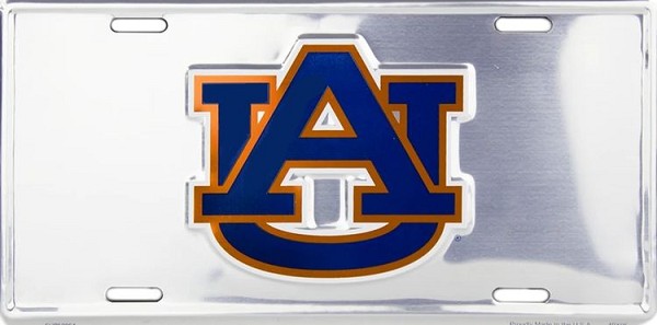 signs 4 fun Auburn University Polished License Plate
