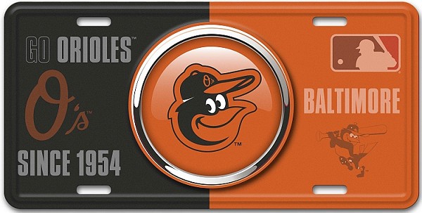 signs 4 fun Baltimore Orioles Bullseye License Plate